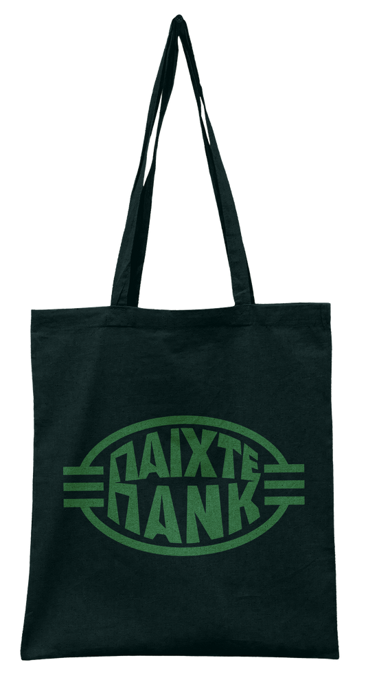ΗΣΑΠ Tote Bag (μαύρη, πράσινο print)